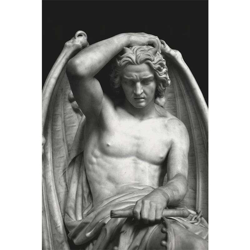 Modern Abstract Greek Statue Poster Zeus Plaster Sculpture Art Canvas Painting David Art Prints Wall Picture for Living Room