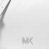 Michael Kors Kyla Kayla Crescent Silhouette Full Grain Tumbled Leather Handbag Small Women's Optical White