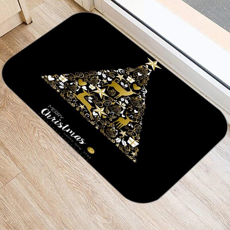 Χαρούμενα Χριστούγεννα και Πρωτοχρονιά διακόσμηση πατάκι πόρτας εισόδου διακόσμηση σπιτιού σαλονιού διάδρομος μπάνιου αντιολισθητικό πατάκι