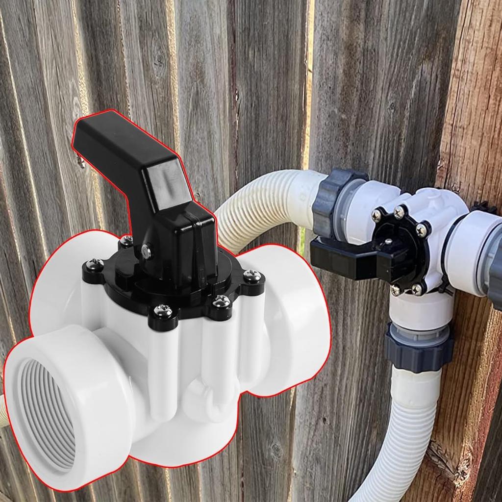Efficient 3 Way Pool Valves Pool Diverter Valves Pool Management Kit Threaded Pool Replacement Valves for Pools and Spas