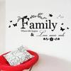 Fashion Europe Style Family Love Poster Suitable Home Living Room Wall Sticker Pretty House Decorative Wedding Art Wall Decals