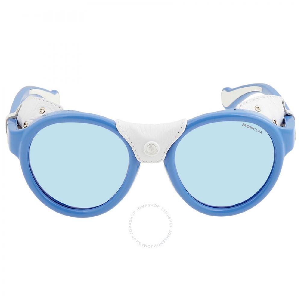 

Moncler синие круглые солнцезащитные очки унисекс ML0046 84C 52