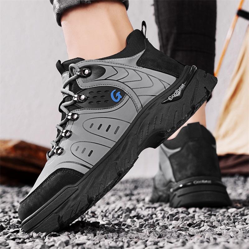 Outdoor Mens Hiking Trekking Shoes Male Walking Sneakers Mens Casual Shoes Wear-resistant Sports Shoes Lightweight Work Shoes