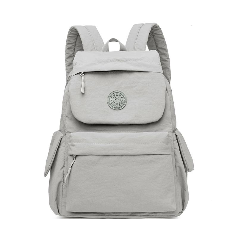 

Рюкзак для ноутбука большой вместимости, прочный, сверхтяжелый, подходит для школы, путешествий и повседневного использования, практичный рюкзак светло-серый