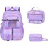 SAIERNA Transparent Rolling School Backpack