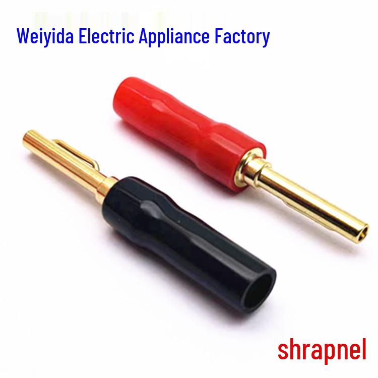 4 мм Позолоченный Банановый Штекер Разъем для Акустического Кабеля