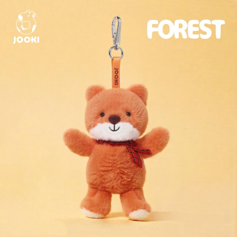 Kawaii Puppy Plush Toy Cartoon Horse Fox Dog Rabbit Frog Sheep Monkey Pig Stuffed Plush Keychain Bag Pendant Gift For Kids