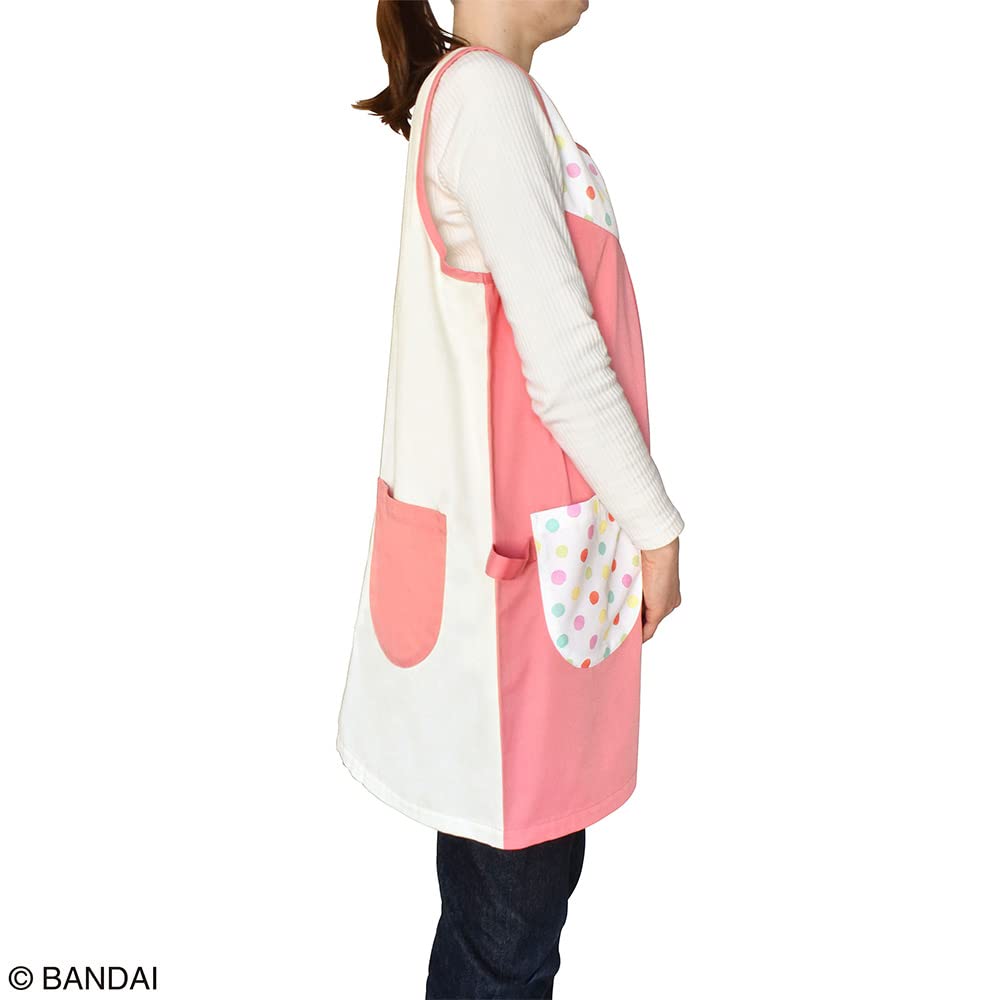 The School Salmon Bears' Apron, Pink/Ivory [ST-IKU0004]