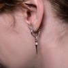 Artemis Kings AKE0103 Spear Earrings Silver Accessories for Men and Brand Hoop Drop 925 (Single Ear) - Women, Jewelry, Silver, Earrings, Earrings,