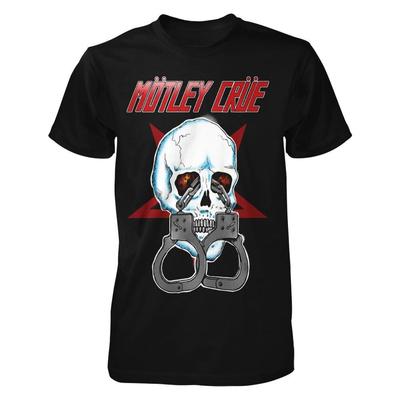 Motley Crue Totenkopf Herren T-Shirt Schwarz Kurzarm Alle Größen S Bis 5XL JJ4941 Unisex T-Shirt
