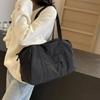 Casual Large Capaci Nylon Cloth Bag Women   Fashion Commuter Shoulder Bag Short-Distance Travel Bag Fitness Bags