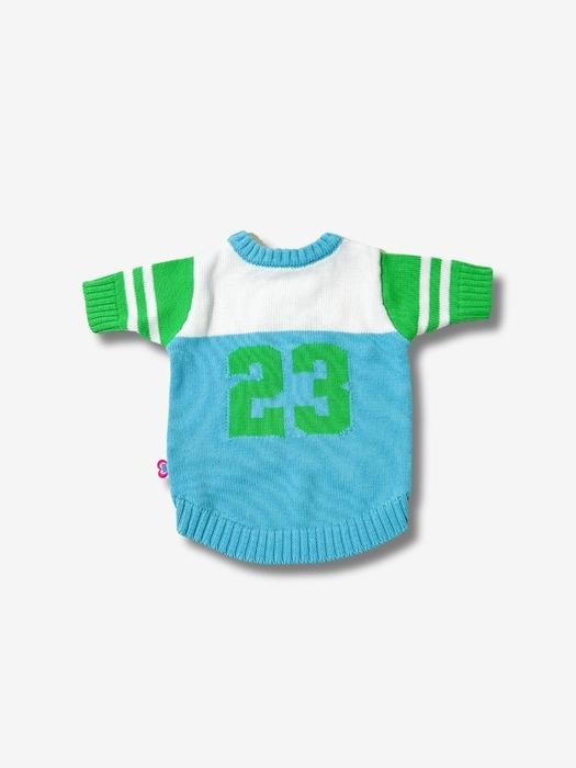 TOOF Sporty Varsity Sweater l Green Blue M