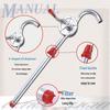 YunDuo 25# Aluminum Alloy Reinforced Hand-crank Oil Pump