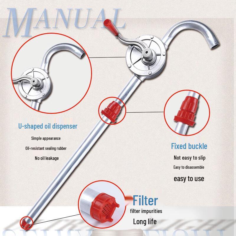 YunDuo 25# Aluminum Alloy Reinforced Hand-crank Oil Pump
