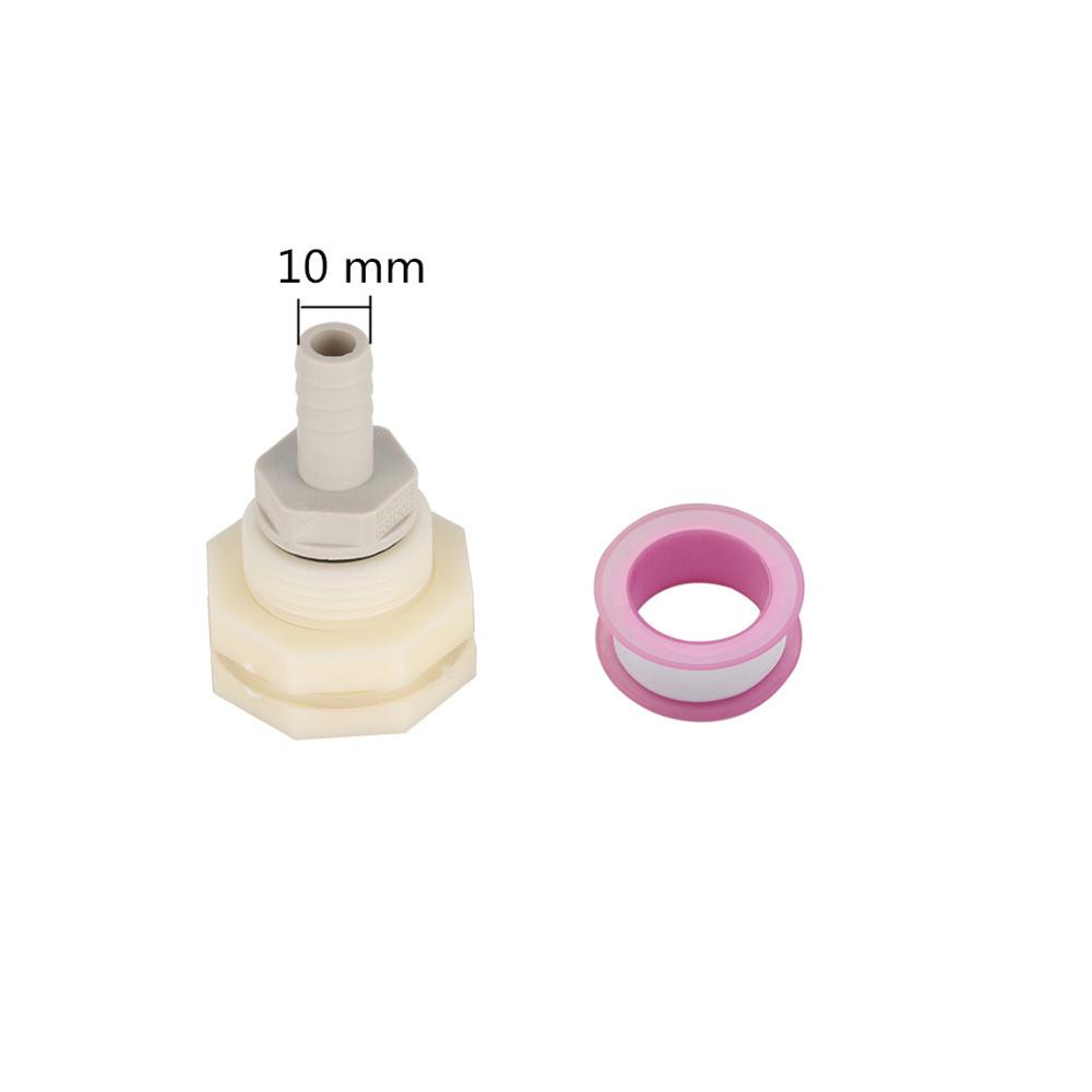 Water Tank Bulkhead Connector 8/10/12mm Barb Pipe Tail Reducing Fittings Rain Barrel Aquarium Fish Tank Water Connector