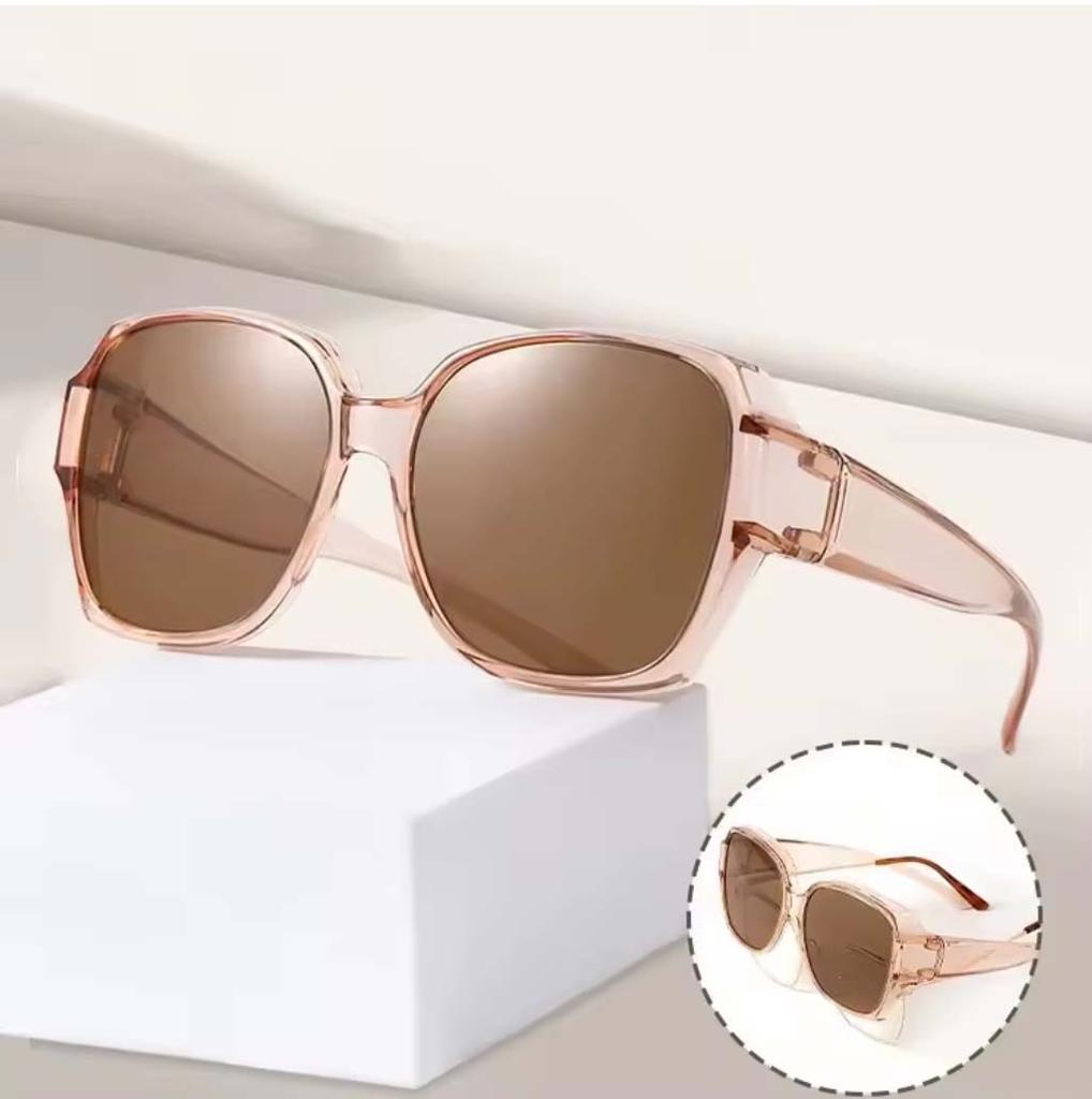 Fashion Round Polarized Sunglasses Cover Over Myopia Prescription Glasses Portable Men Women Vintage Fishing Driving Eyewear