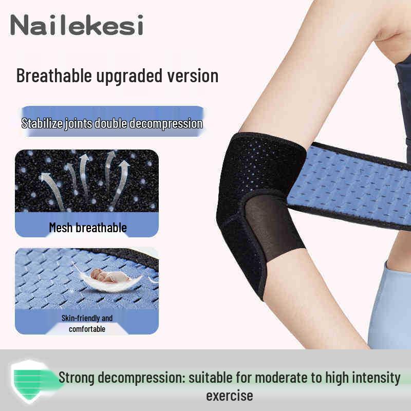 Adjustable Unisex Elbow Sleeve for Fitness and Basketball - Joint Support and Warmth