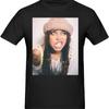 Erykah Badu Shirt Men's Cotton Breathable Pattern Short-Sleeved T Shirt Fashion Cool Casual Tops Tees Black Medium