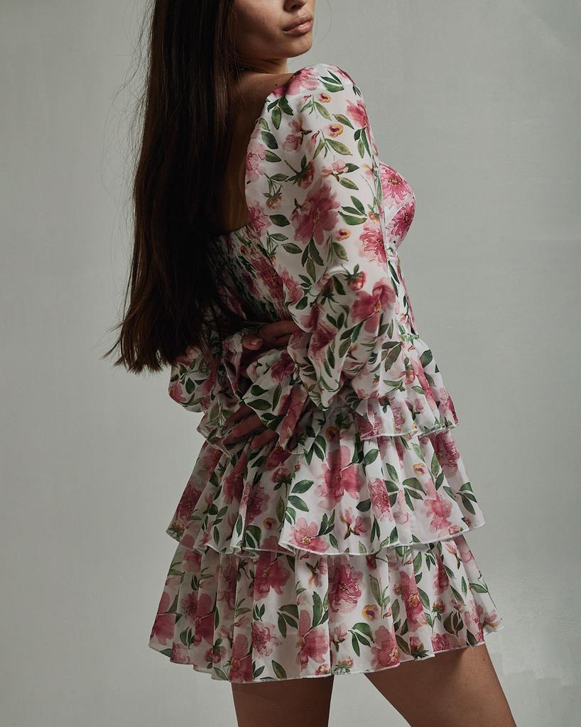 Summer Dress Milirud 528 SM Red and White