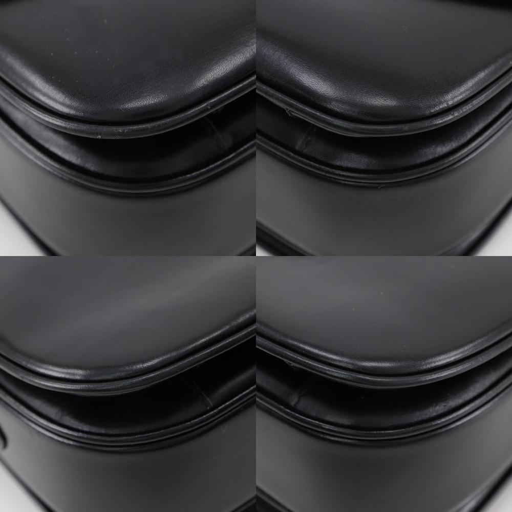 Bally Shoulder Bag Vintage Black Leather Women Used