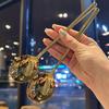 Kitchen Dinner Dish Public Spoon Big Spoon Shovel Long Handle Stainless Steel Serving Spoon Round Head Buffet Serving Spoon