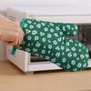 Durable Floral Microwave Gloves Heat Resistance Thickened Oven Mitts Portable Anti-scald Pot Handle Cap Baking Accessories