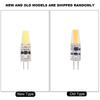 10Pcs ACCelsiusDC12-24V G4 COB LED Light Bulbs NOn Dimmable Silicone Lamp Fixtures (Warm White)