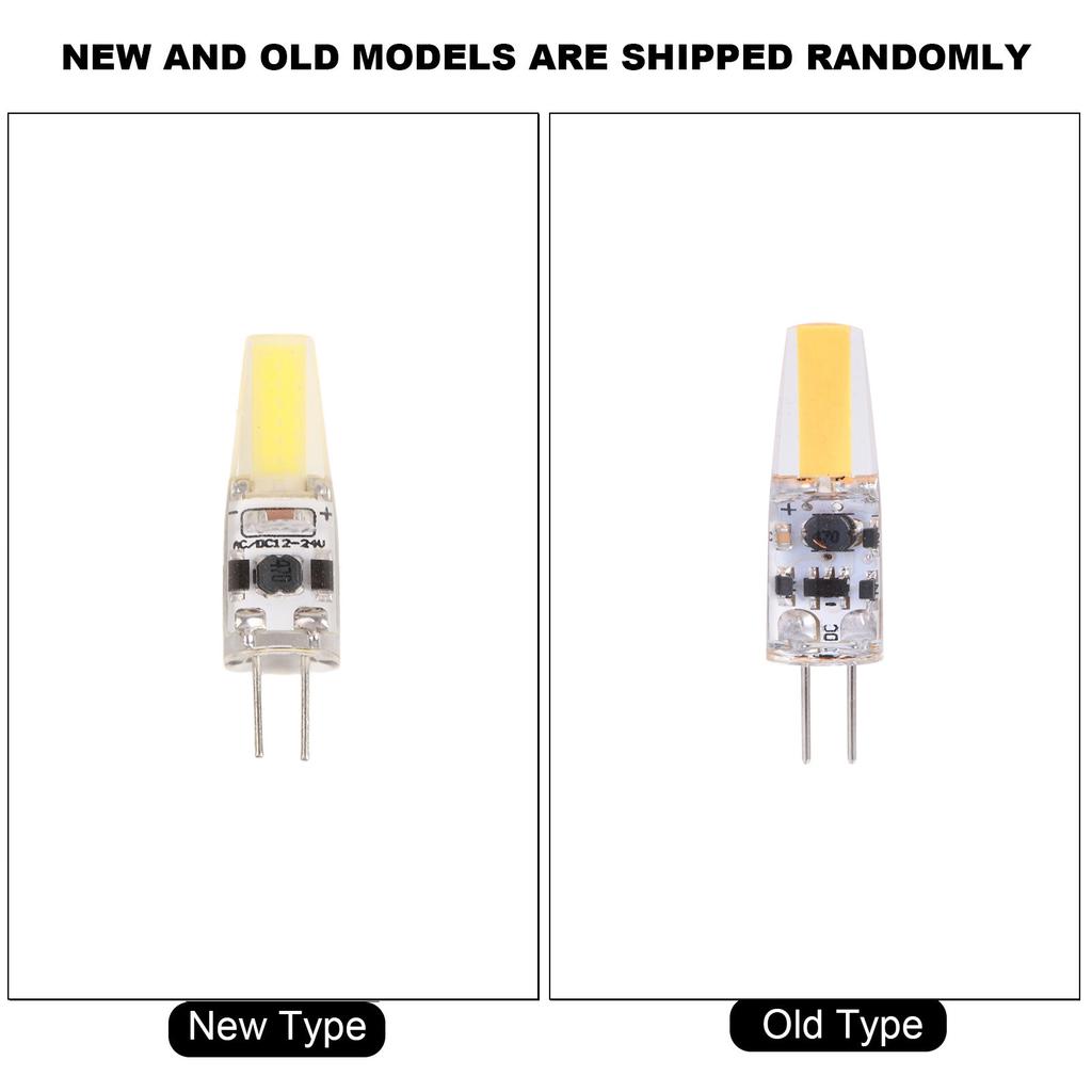 10Pcs ACCelsiusDC12-24V G4 COB LED Light Bulbs NOn Dimmable Silicone Lamp Fixtures (Warm White)