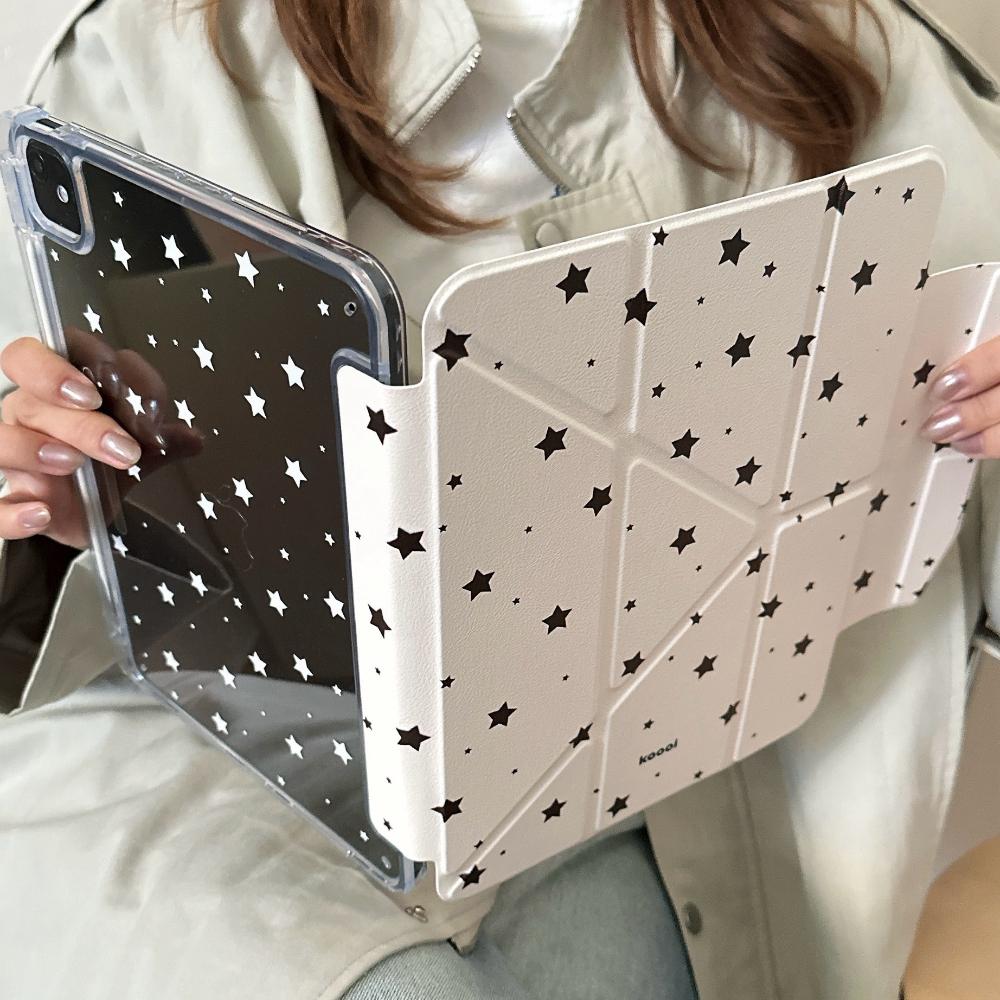 

Для 2025 iPad Air 11 Чохол iPad 10-го 9-го 8-го 7-го покоління 11-го A16 7 8 9-го Мультяшна зірка Чохол Gen iPad Pro11 M2 M3 M4 Тримач для олівця Mini 6 Чохол For iPad A16 11th 11 білий
