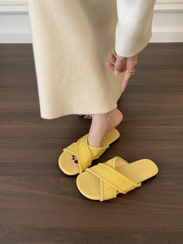 Fashion Beach Shoes Slippers Women Summer Slides Sabot Flat Scandals Rome Shoes Woman 2025 Slippers For Swimming Pool Beach Summer Flat