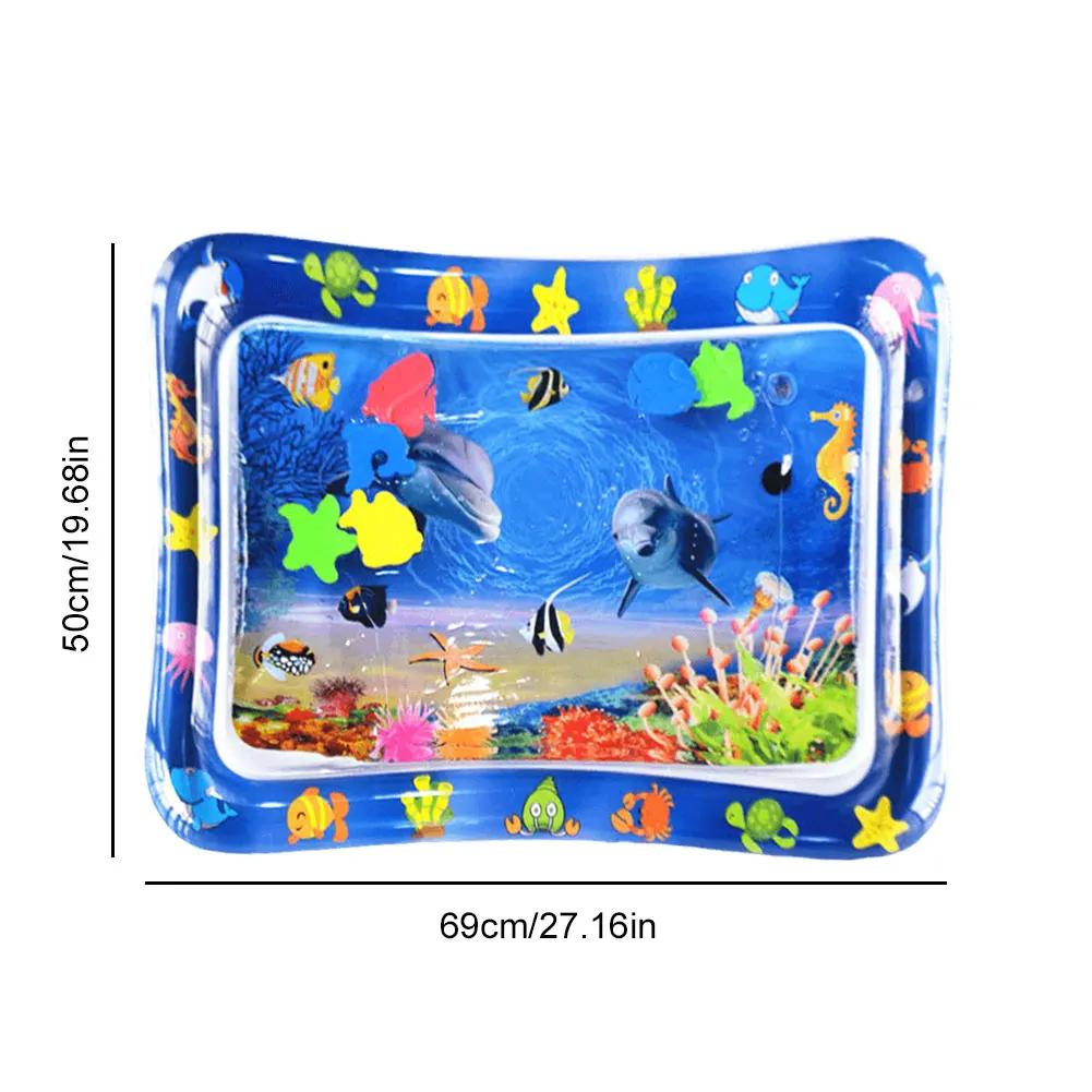 Water Sensor Play Mat for Cats Sensory Water Playmat Cat Toys Thickened Sleeping Water Pad ummer Dog Cooling Mat Pet Supplies