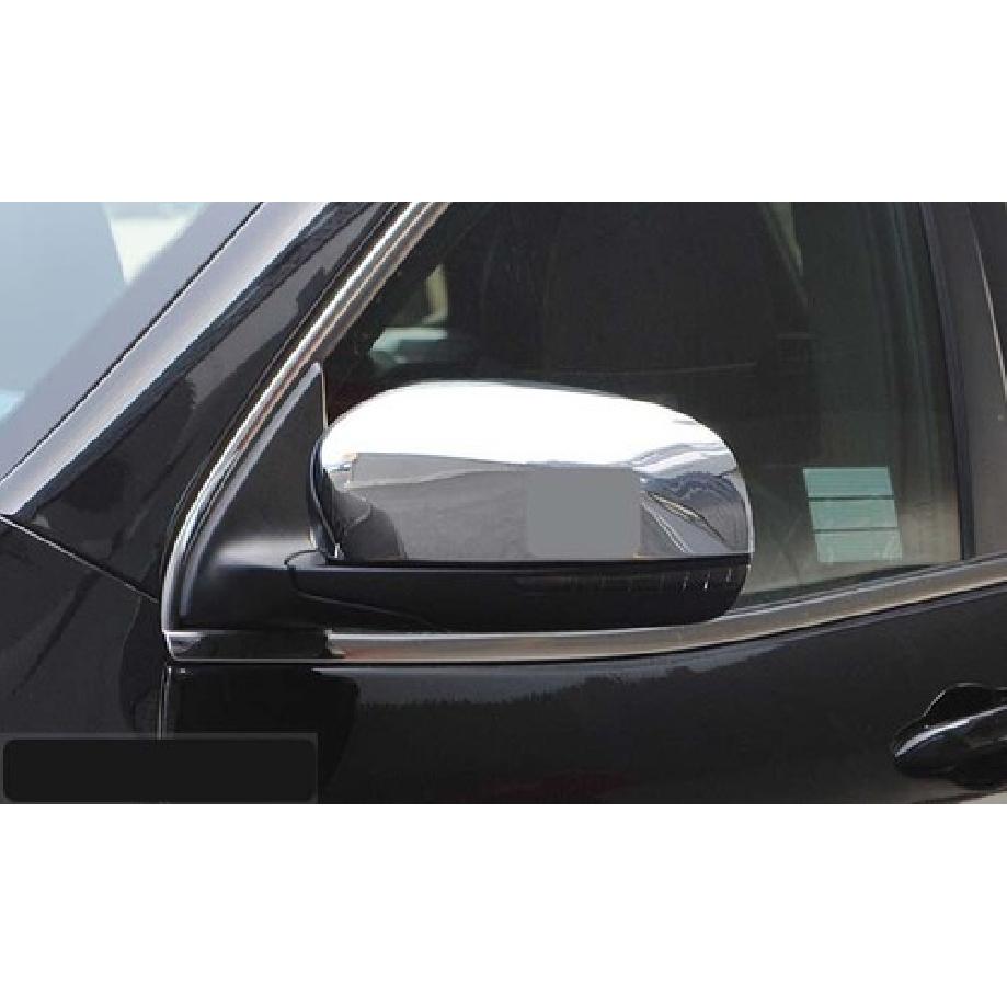 Side Mirror Rearview Lamp Cover Trim For 2017- JEEP Compass ABS Chrome 2pcs