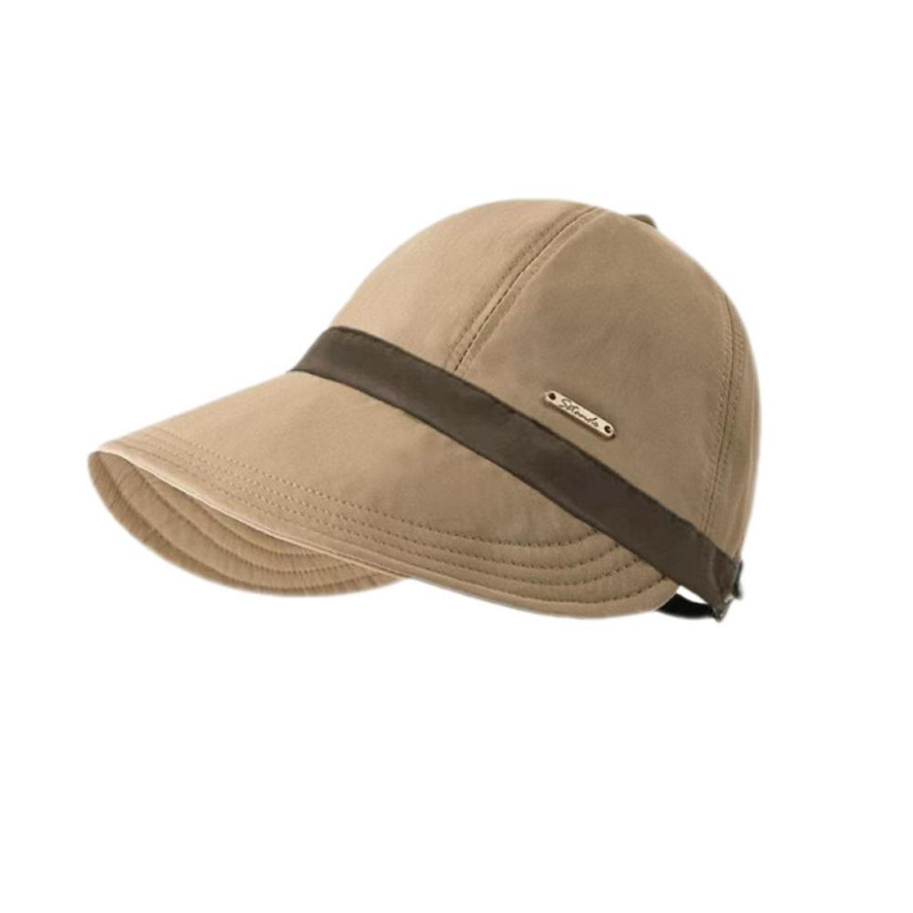 Solid Color Wide Brim Sun Hat Casual Duckbill Hat Peaked Cap Outdoor Beach Hat  Travel