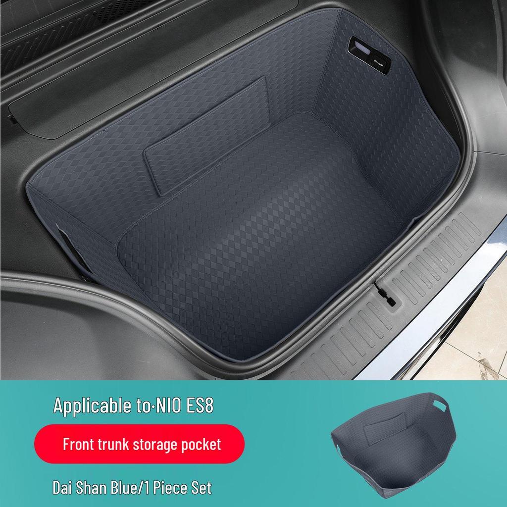 NIO ES8 Front & Rear Trunk Mat: Full-Coverage Leather Protection for 26 Models