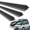 ProTorque FIT GE Series Honda Fit Shuttle Wiper Blade Replacement Rubber OEM Driver and Passenger Set of Custom Parts Pads, Compatible, Rear, 3,