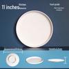 DISHJOY Melamine White Thickened High-Footed Round Dinner Plates
