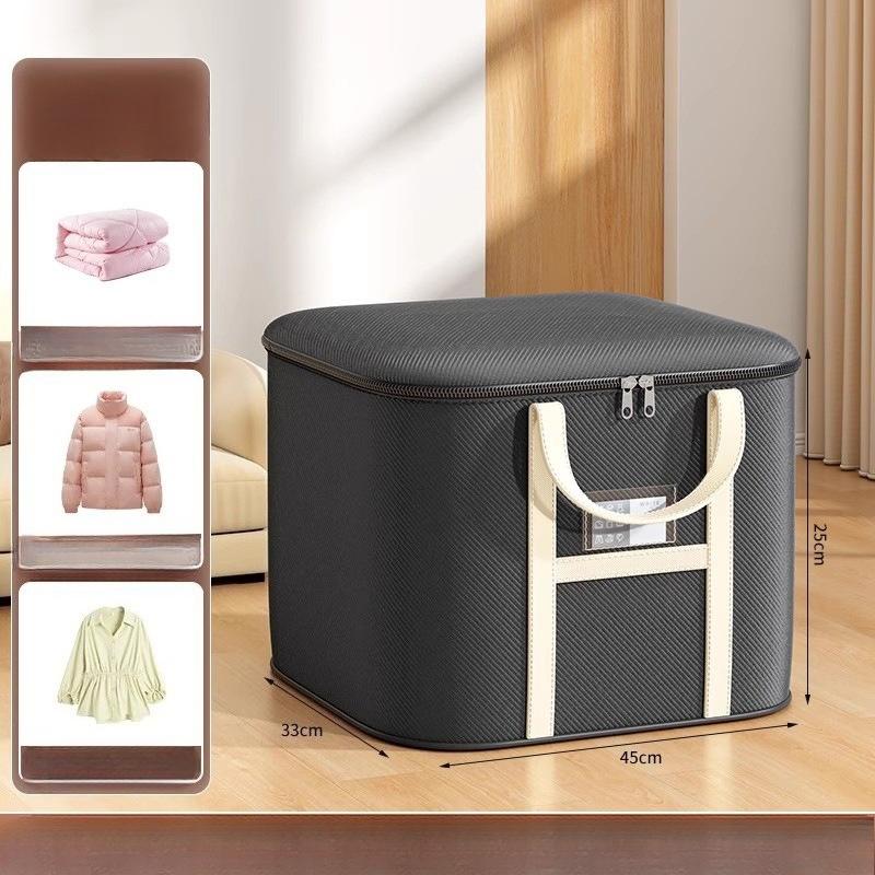 Faltbare Umzugs- und Aufbewahrungstaschen mit großem Fassungsvermögen und stabilen Griffen - Schwerlast-Stoff-Organizer für Kleidung, saisonale Bettwäsche, Garderobe, Studentenwohnheim, Umzug