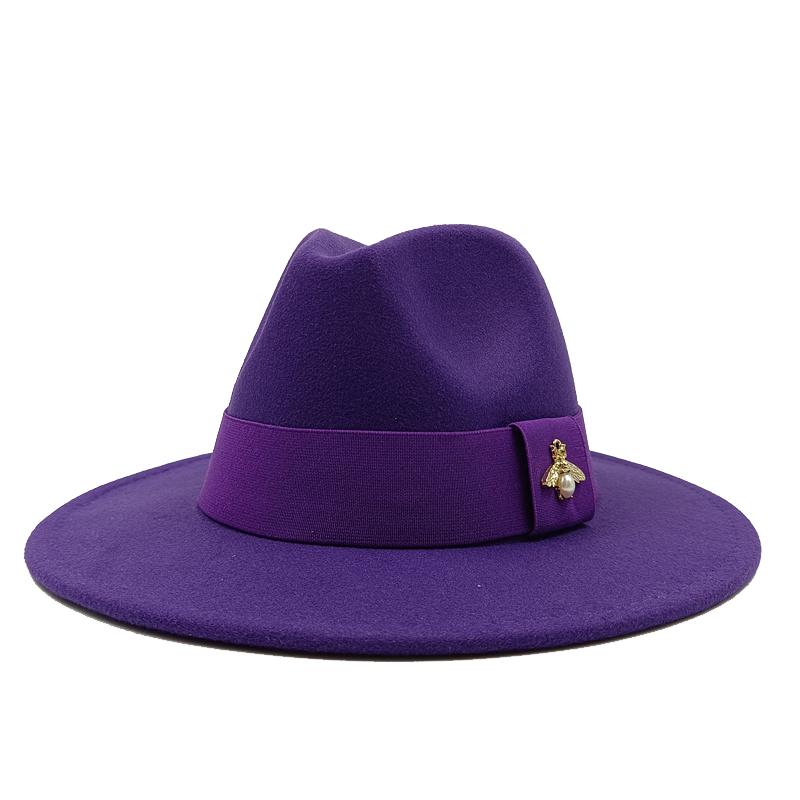 28 Colors Fedora Hats With Bee Elastic Webbing Men S Fedora Hat Men S Panama Hat Unisex Hat Military Color Fedora Hat 56 -58cm