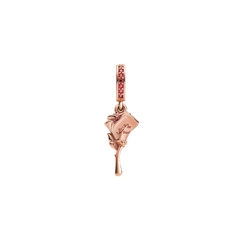 Pandora Rose Pendant Rose Gold Rose Gold