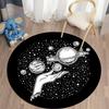 Nordic Style Sun Moon Circular Carpet Living Room Bed Bath Children's  Floor Decoration Non Slip  Mat