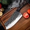 Kitchen Knife Forged Butcher Chef Knives Stainless Steel Chopping Knife Vegetables Slicing Meat Cleaver Carbon Knife Wood Handle
