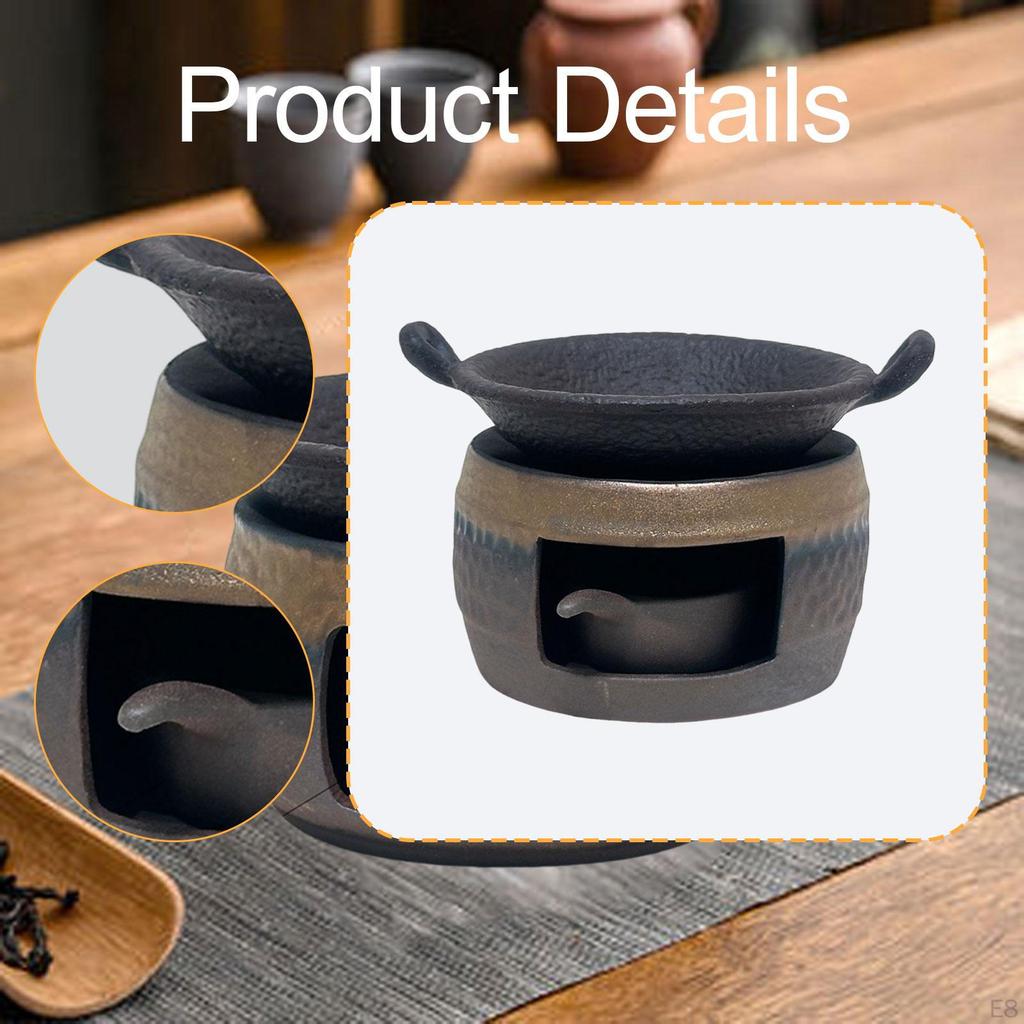 Ceramic Tea Burner Sturdy Premium for Home Office Use Professional Easy To Portable