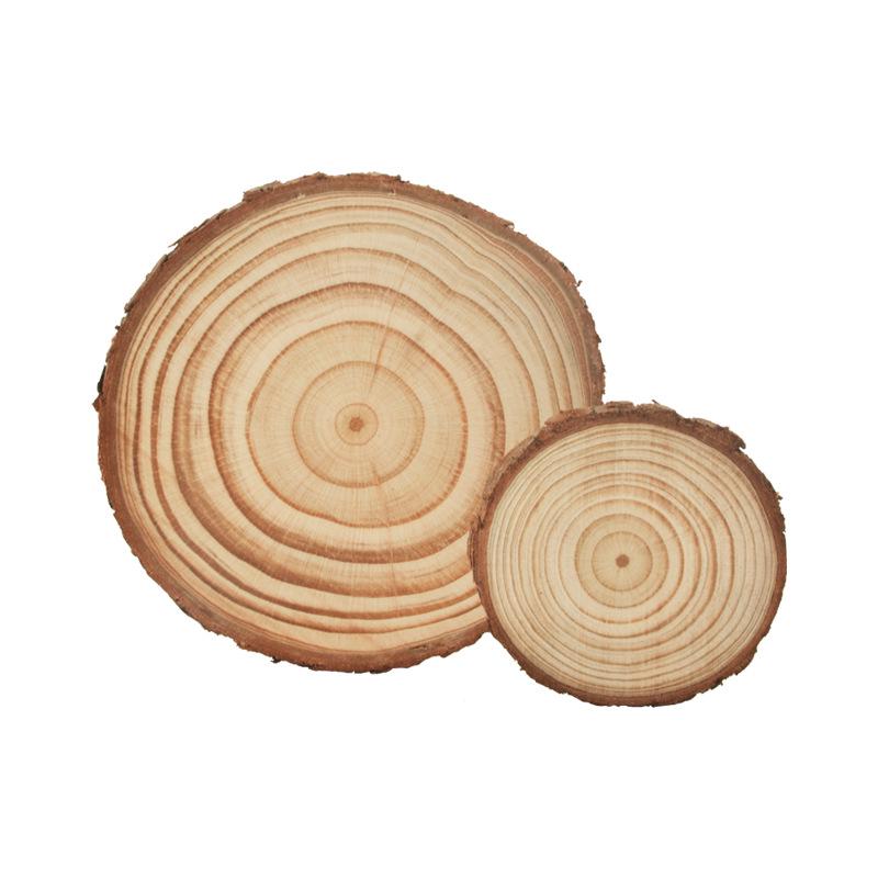 Felii Rotunde de Lemn Pictate Manual DIY pentru Meșteșuguri și Decor Grădiniță