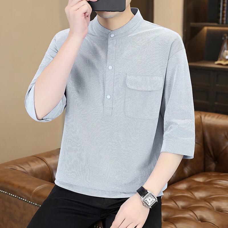 ROMON Men's Comfort Soft 3/4 Sleeve T-Shirt