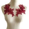 Fashion Lace Mesh Lace Three-Dimensional Hollow Flower Embroidery Diy Clothes Neckline Flower Decoration Embroidery Pattern