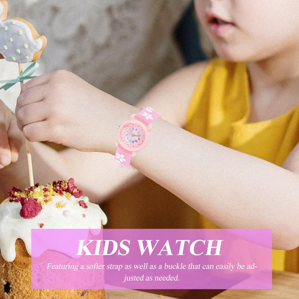 1Pcs Waterproof Cartoon Children Watch Kids Watch for Learning to Read Time Fun Educational Design Fits Coats Sweaters Skirts