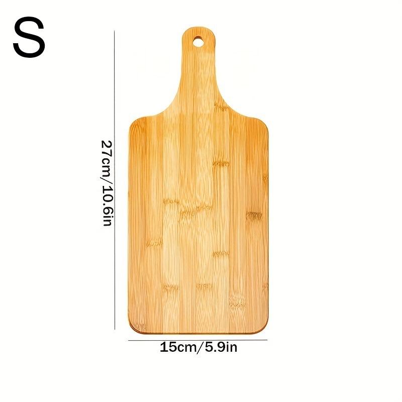 WXCOO 1pcs Bamboo Cutting Board with Handle Kitchen Engraving Blanks Serving Board for Meat Cheese Bread Fruit for Wood Chopping