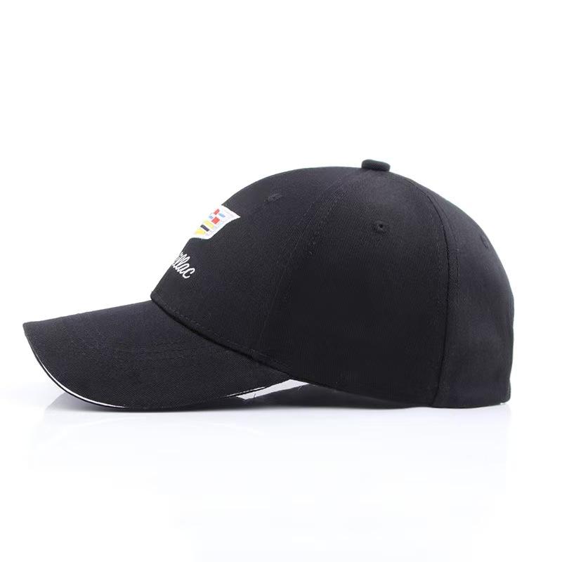 Cadillac logo embroidery, seasonal sun protection and shading baseball cap, outdoor racing sports