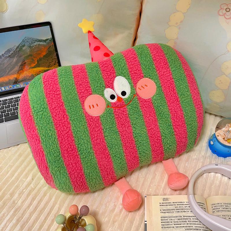 Foam Cartoon Memory Cushion Pillow With Plush Cover For Office Decor Car