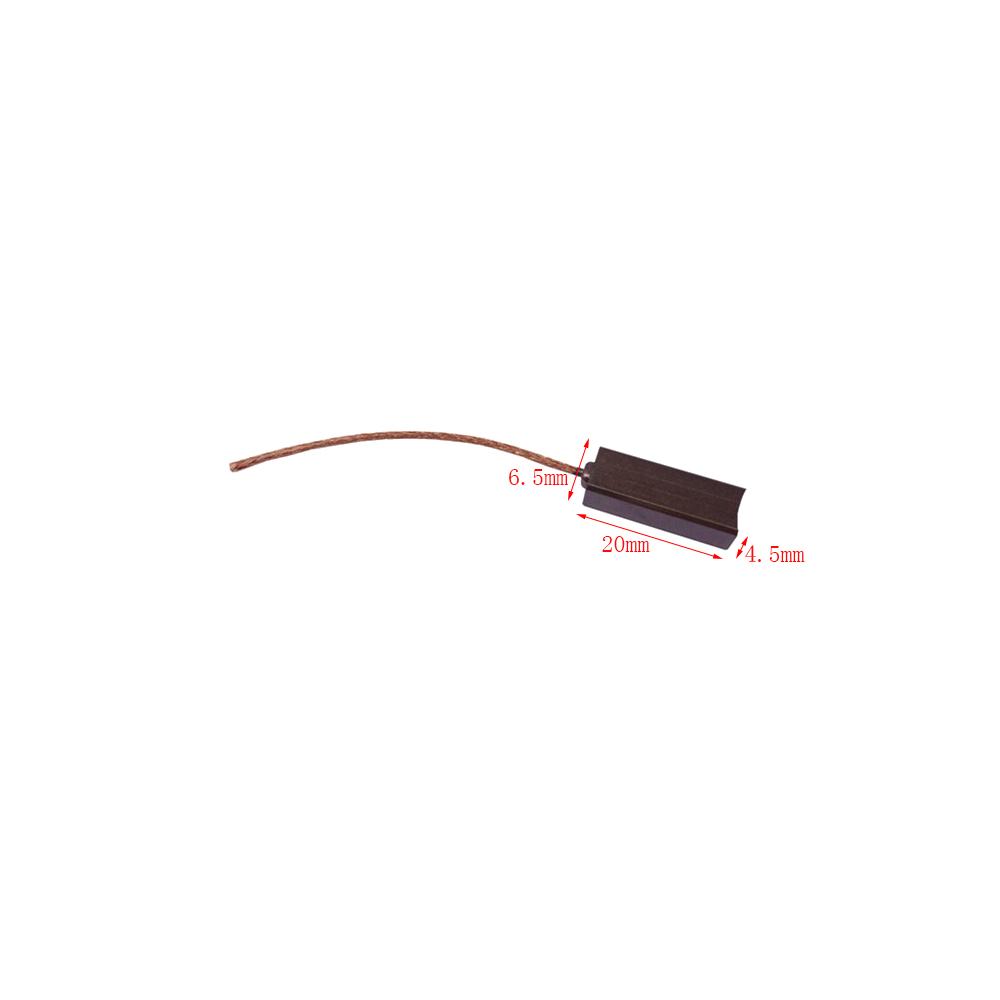 20PCS Carbon Brushes Wire Leads Generator Generic Electric Motor Brushes Motor Regulator Carbon Brush Replacement 4.5x6.5x20mm